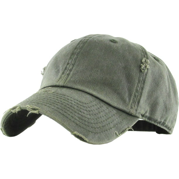 Unconstructed Dad Hat Cap Pigment Washed Distressed Painter Adjustable OSFM New